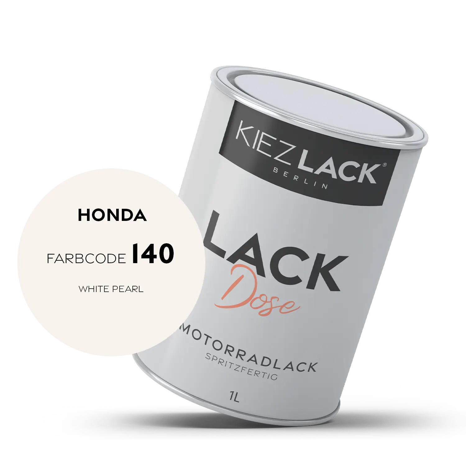 Kiezlack 1K Motorradlack Basislack Lackdose Honda 140 WHITE PEARL
