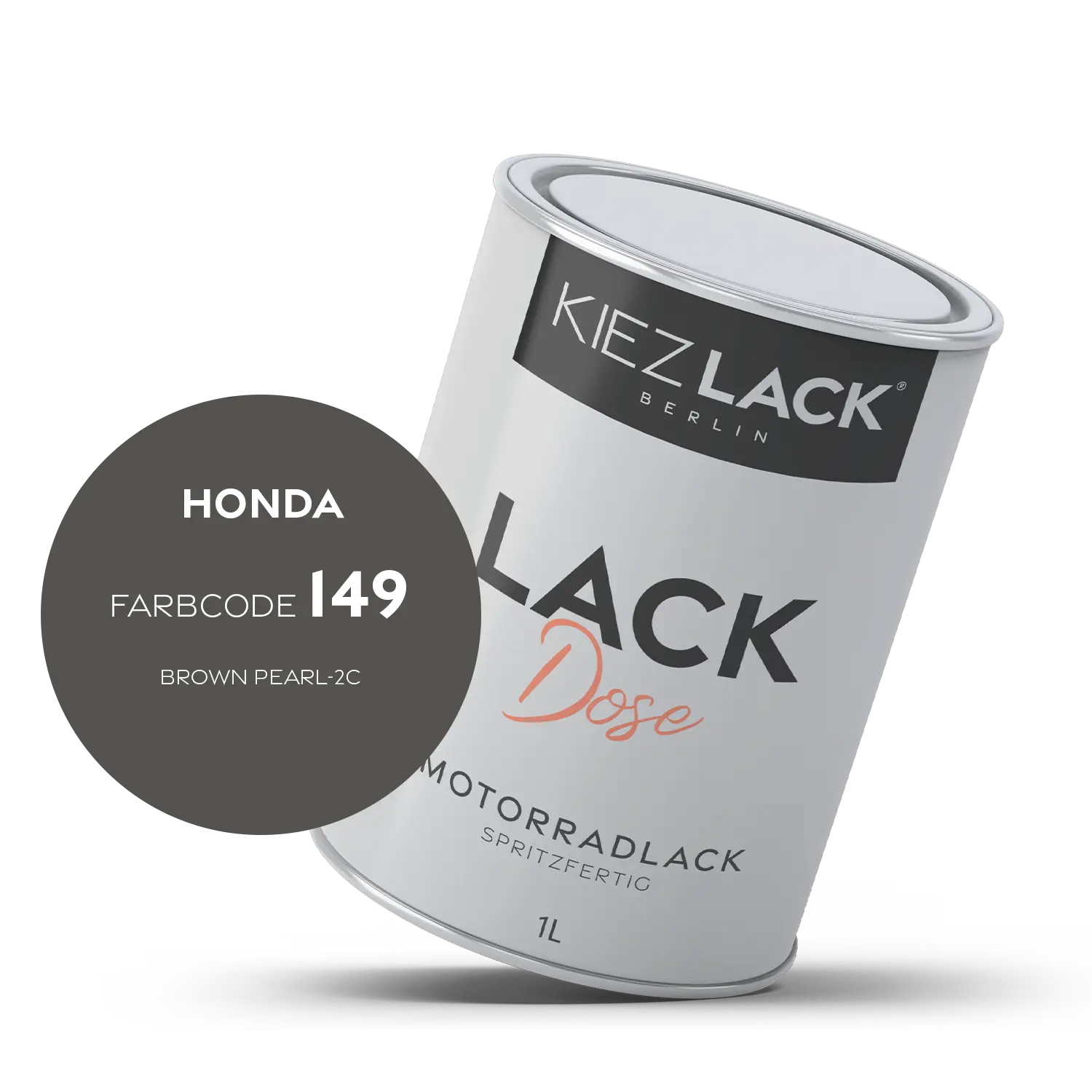 Kiezlack 1K Motorradlack Basislack Lackdose Honda 149 BROWN PEARL-2C
