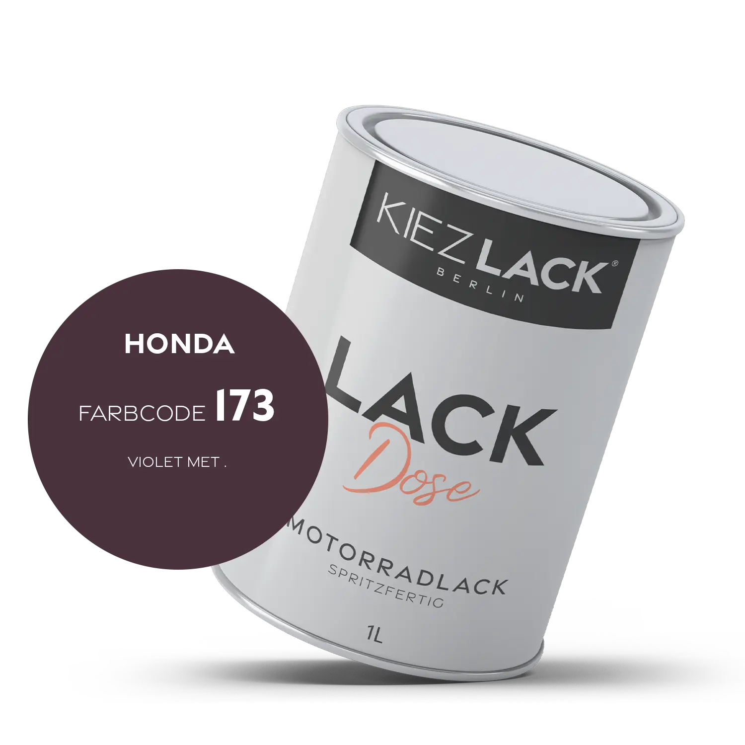 Kiezlack 1K Motorradlack Basislack Lackdose Honda 173 VIOLET MET .