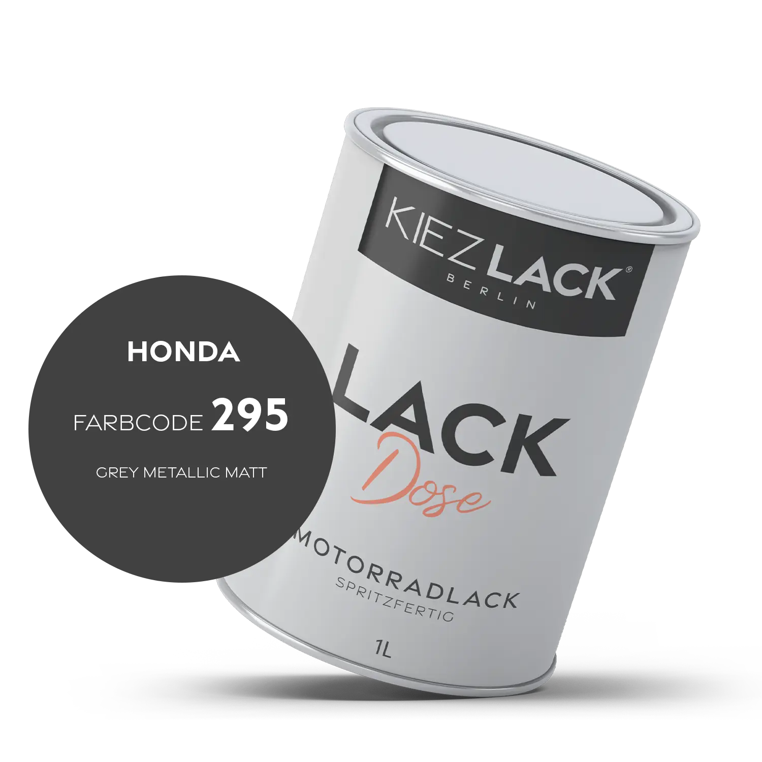 Kiezlack 1K Motorradlack Basislack Lackdose Honda 295 GREY METALLIC MATT