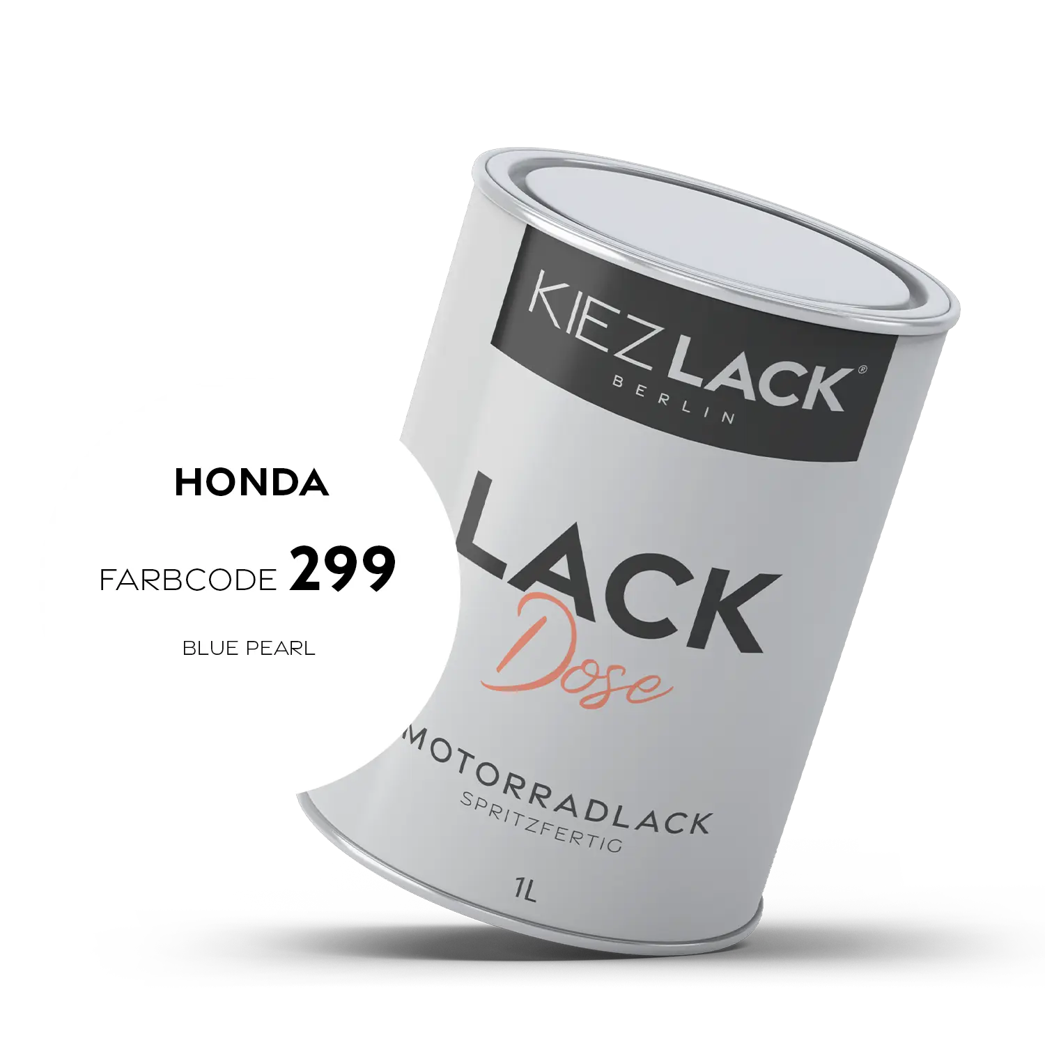 Kiezlack 1K Motorradlack Basislack Lackdose Honda 299 BLUE PEARL