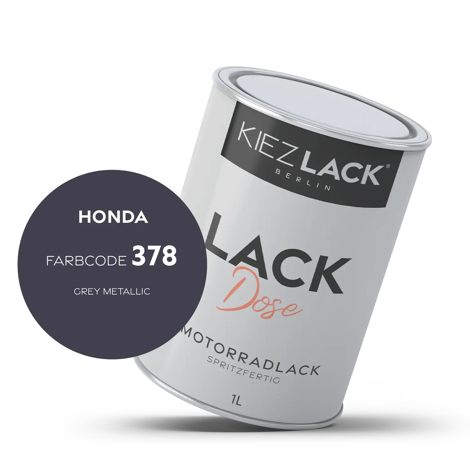 Kiezlack 1K Motorradlack Basislack Lackdose Honda 378 GREY METALLIC