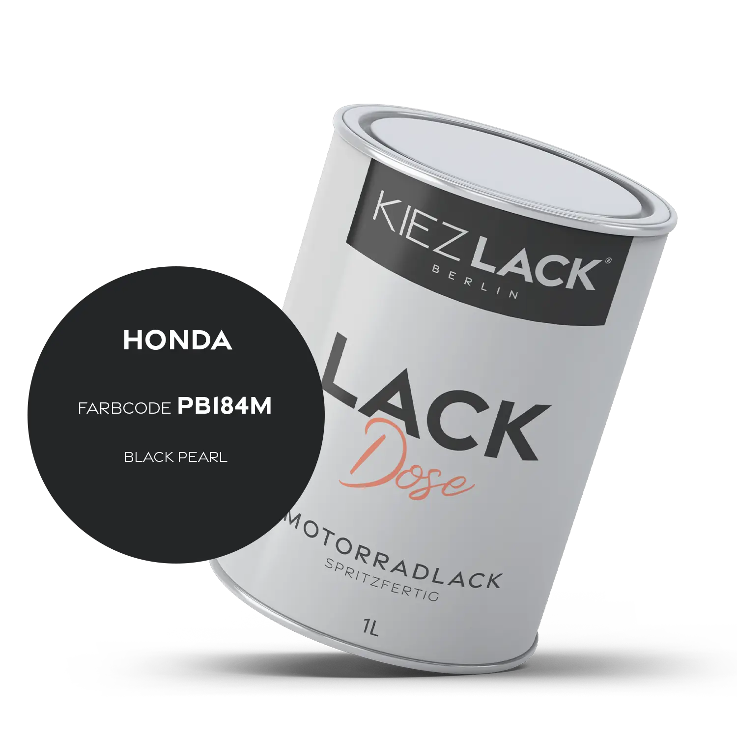 Kiezlack 1K Motorradlack Basislack Lackdose Honda PB184M BLACK PEARL