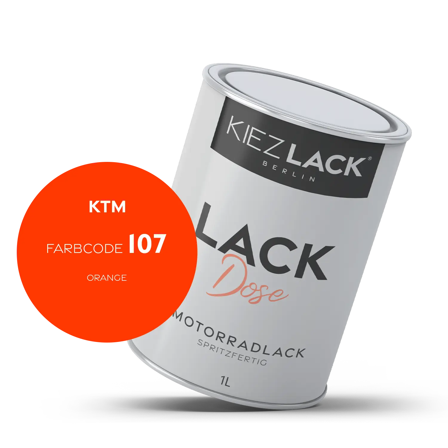 Kiezlack 1K Motorradlack Basislack Lackdose KTM 107 ORANGE