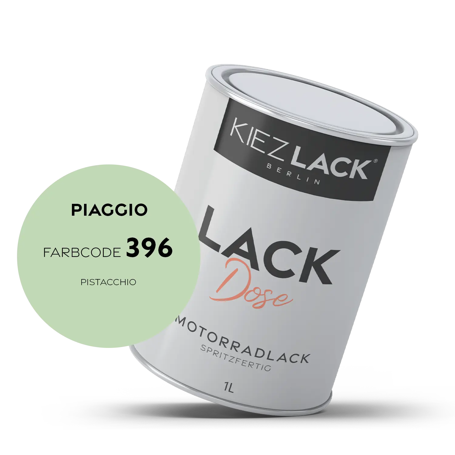 Kiezlack 1K Motorradlack Basislack Lackdose Piaggio 396 PISTACCHIO