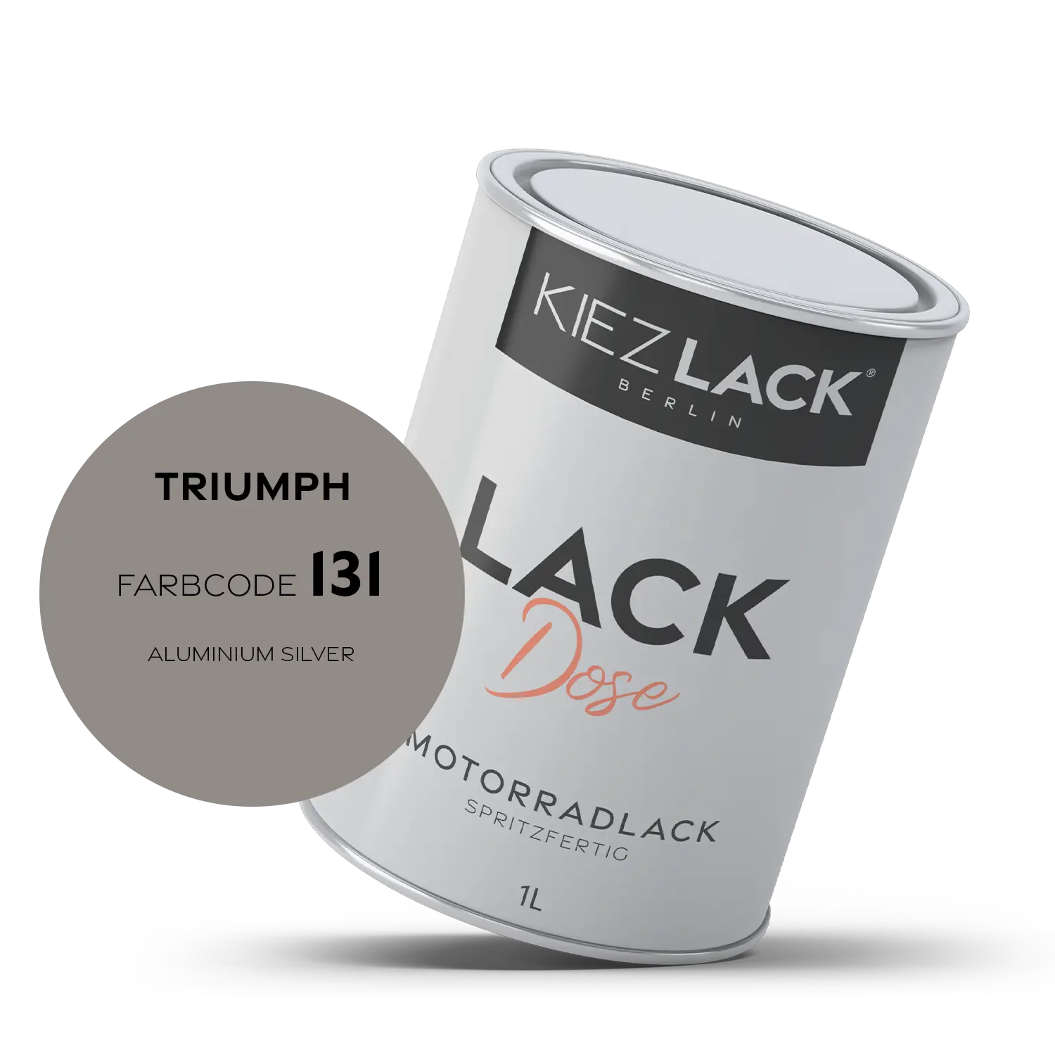 Kiezlack 1K Motorradlack Basislack Lackdose Triumph 131 ALUMINIUM SILVER