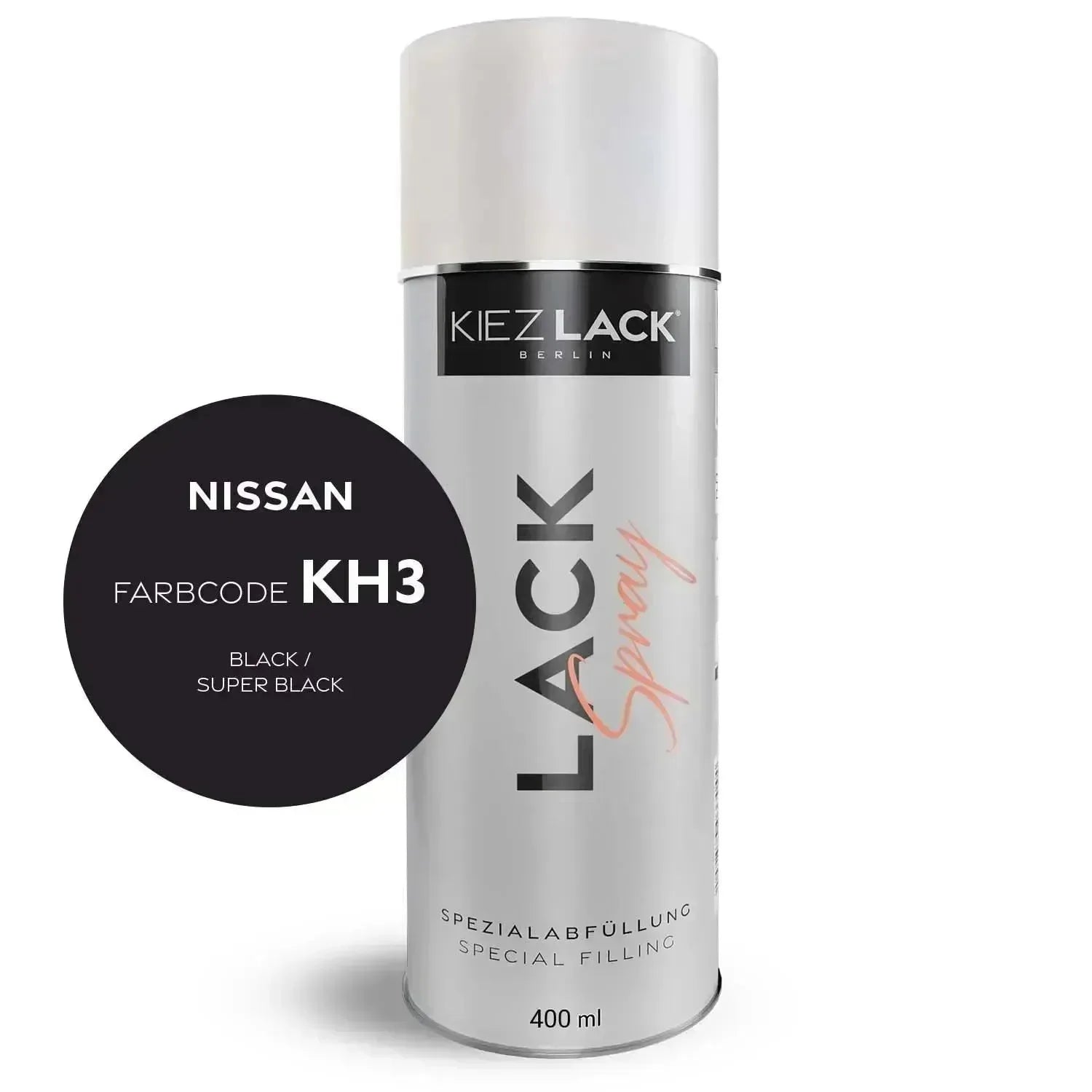 Kiezlack Lackspray Autolack Spraydose NISSAN KH3 BLACK