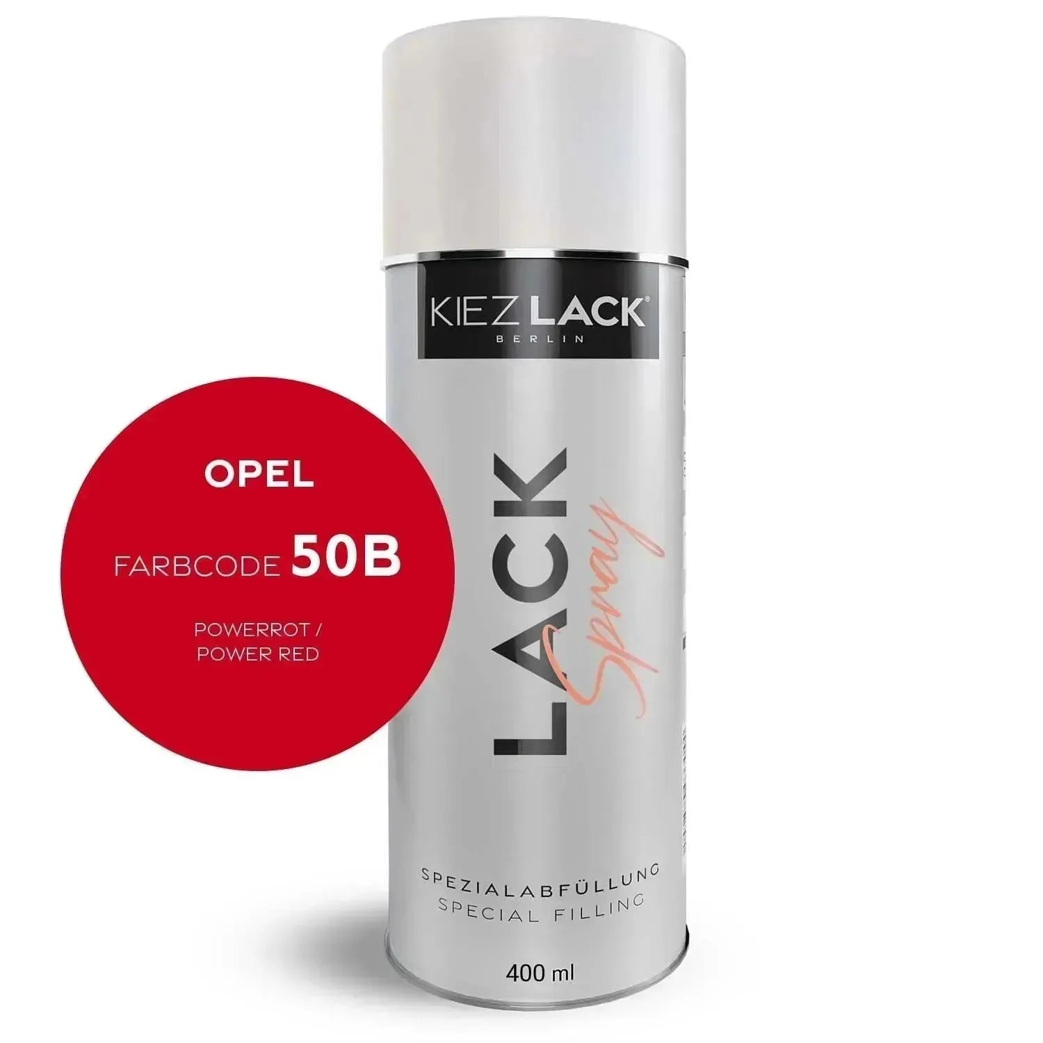 Kiezlack Lackspray Autolack Spraydose OPEL 50B POWERROT