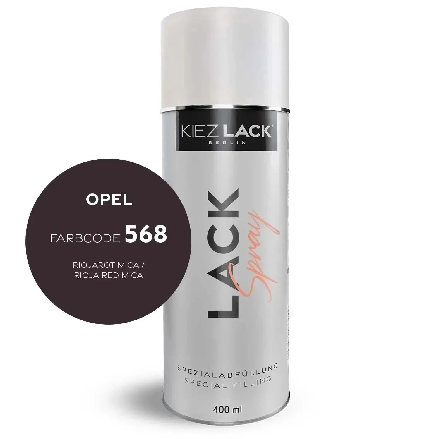 Kiezlack Lackspray Autolack Spraydose OPEL 568 RIOJAROT MICA