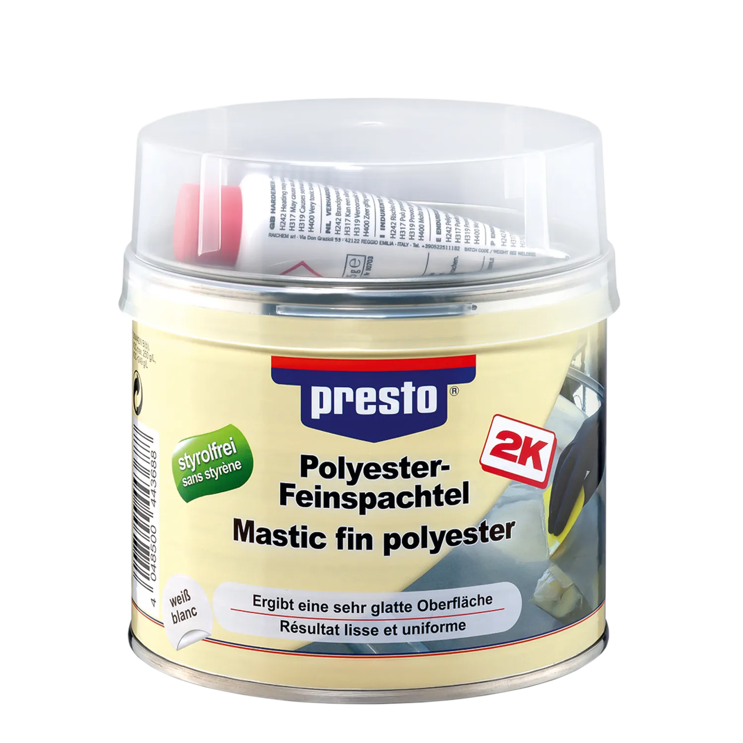 Presto 2K Feinspachtel Styrolfrei 250g