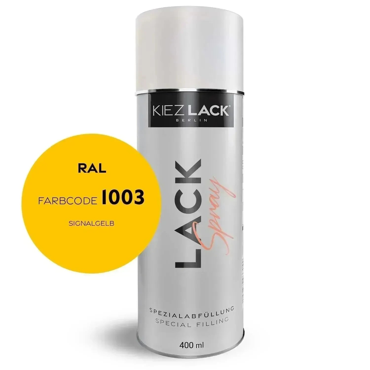 Kiezlack Lackspray Autolack Spraydose RAL 1003 SIGNALGELB