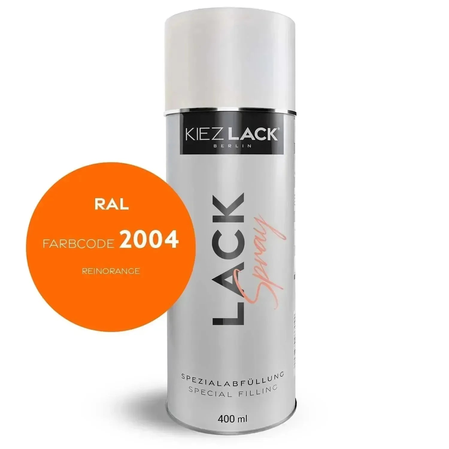 Kiezlack Lackspray Autolack Spraydose RAL 2004 REINORANGE