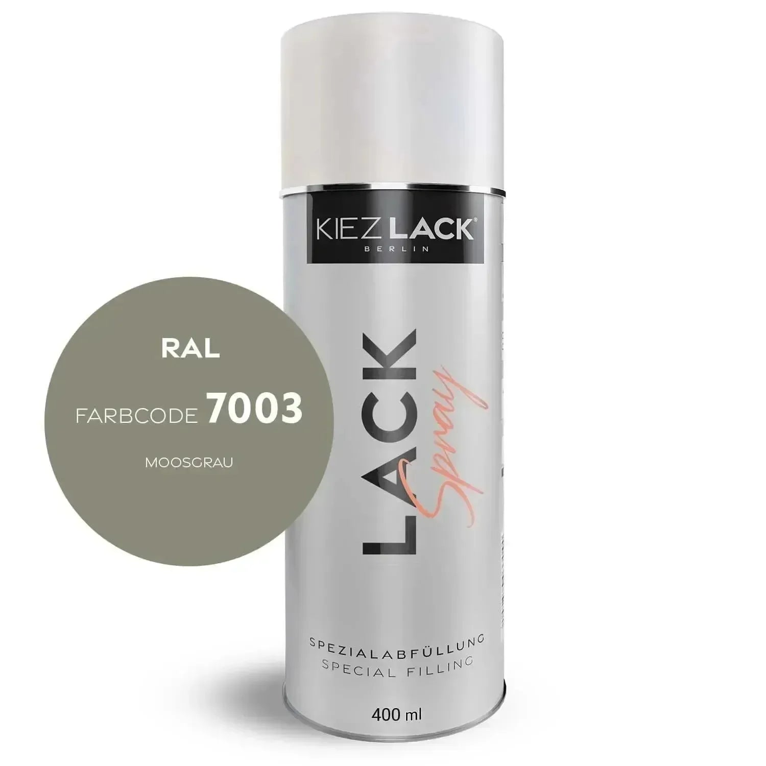 Kiezlack Lackspray Autolack Spraydose RAL 7003 MOOSGRAU