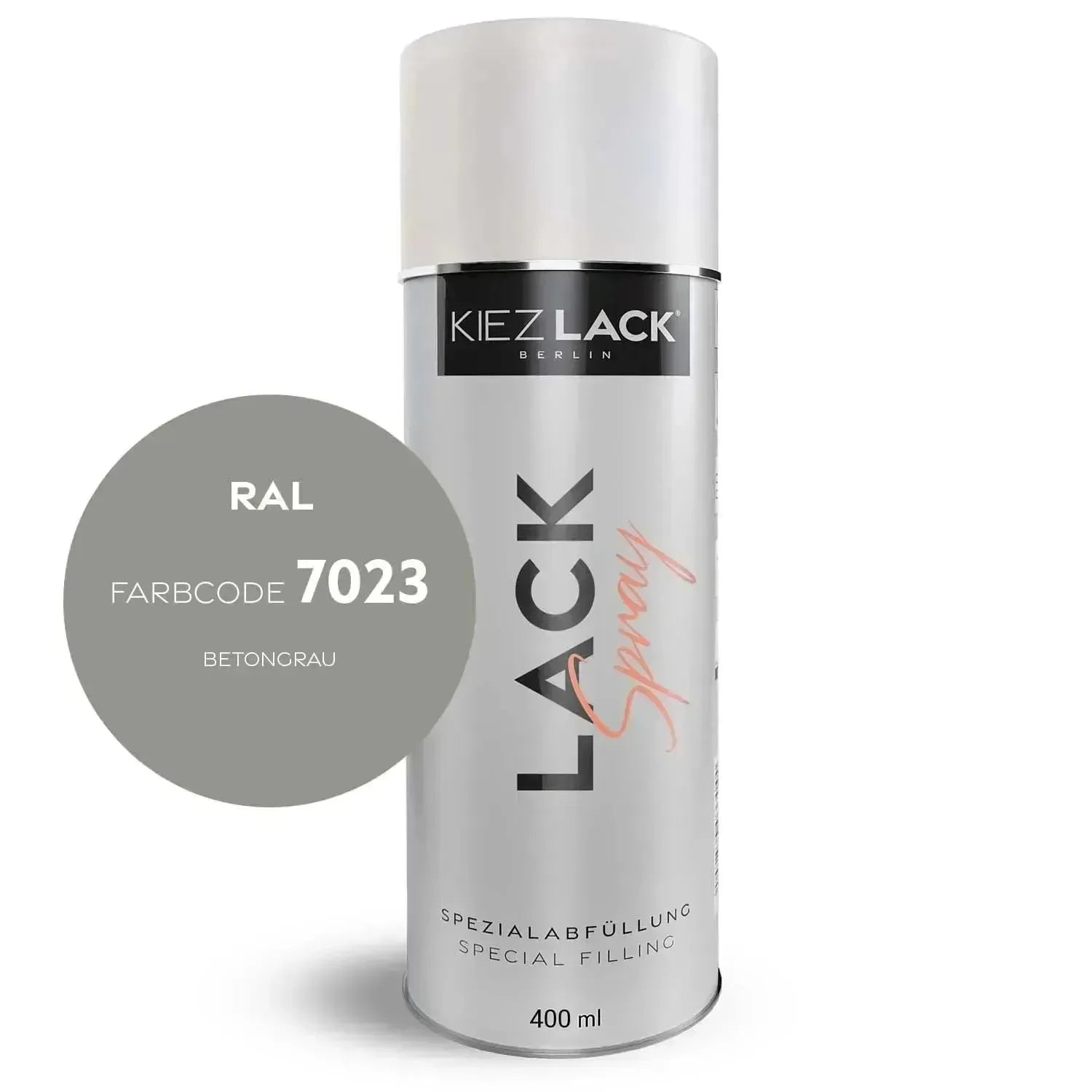 Kiezlack Lackspray Autolack Spraydose RAL 7023 BETONGRAU