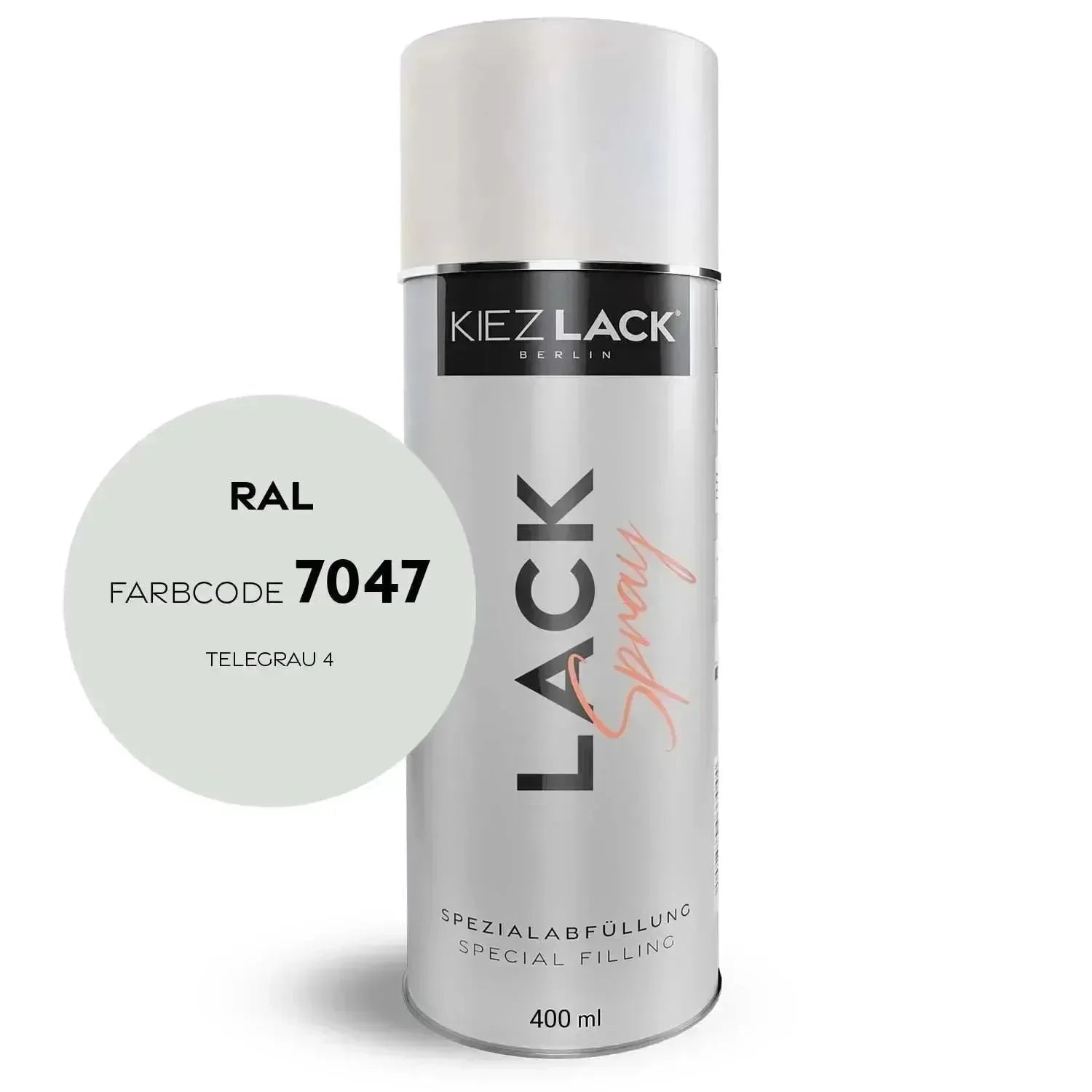 Kiezlack Lackspray Autolack Spraydose RAL 7047 TELEGRAU 4