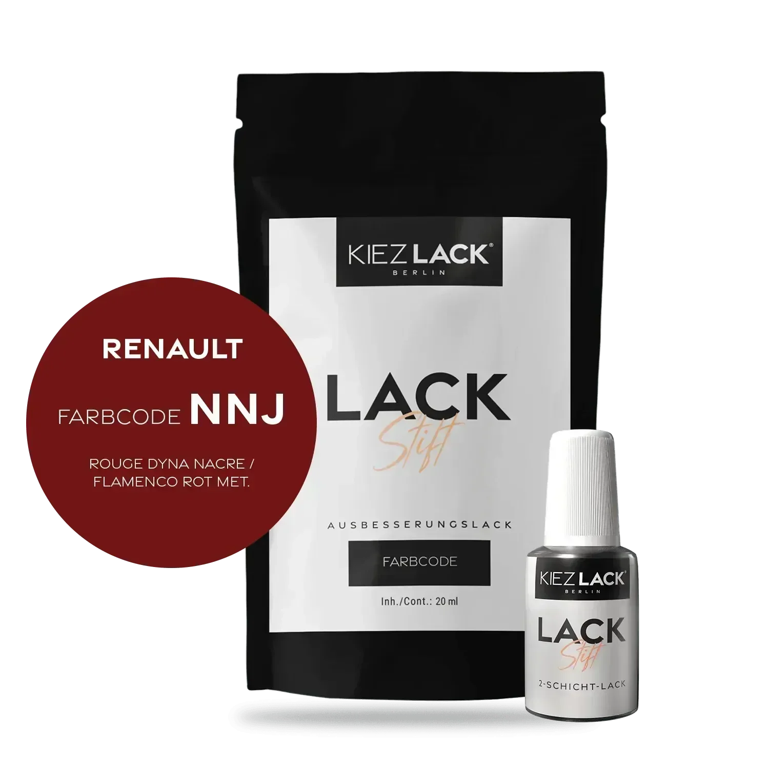 Kiezlack Lackstift Autolack Lackstift Renault NNJ ROUGE DYNA NACRE