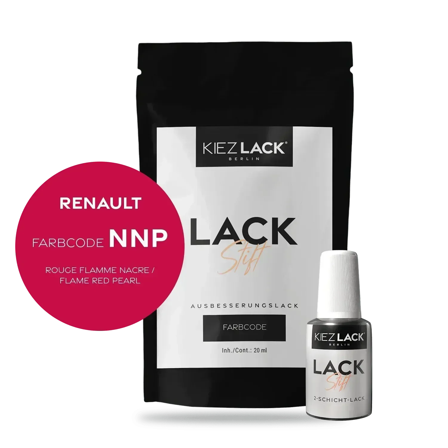 Kiezlack Lackstift Autolack Lackstift Renault NNP ROUGE FLAMME NACRE