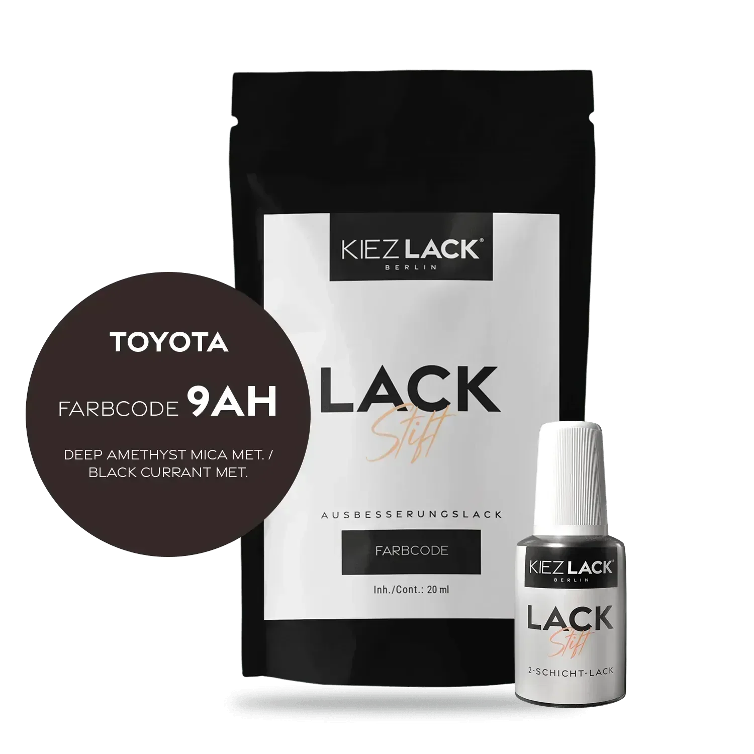 Kiezlack Lackstift Autolack Lackstift Toyota 9AH DEEP AMETHYST MICA MET.