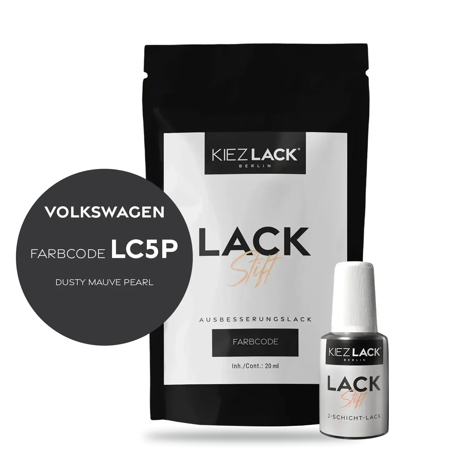 Kiezlack Lackstift Autolack Lackstift Volkswagen LC5P DUSTY MAUVE PEARL