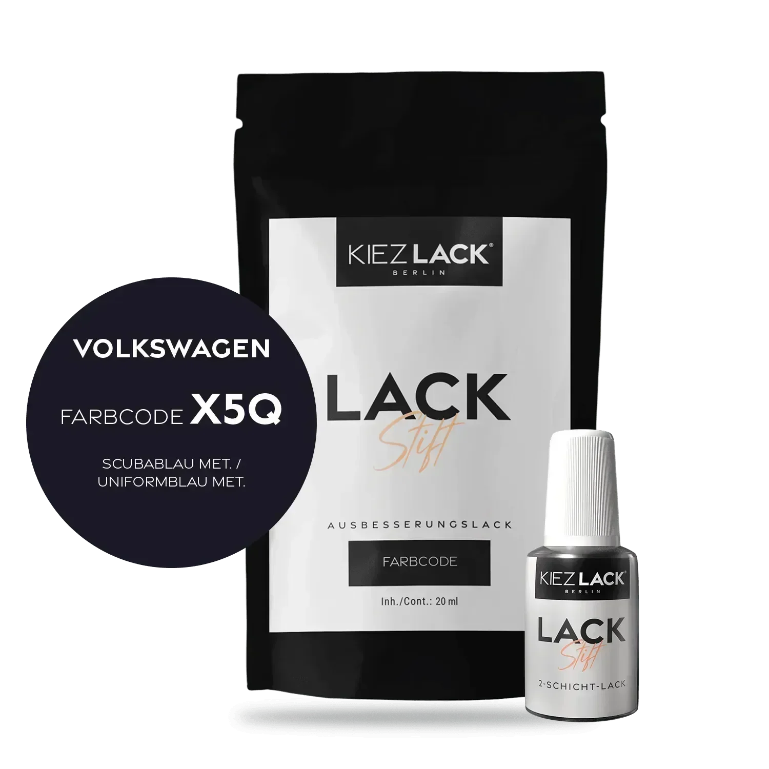 Kiezlack Lackstift Autolack Lackstift Volkswagen LX5Q SCUBABLAU MET.