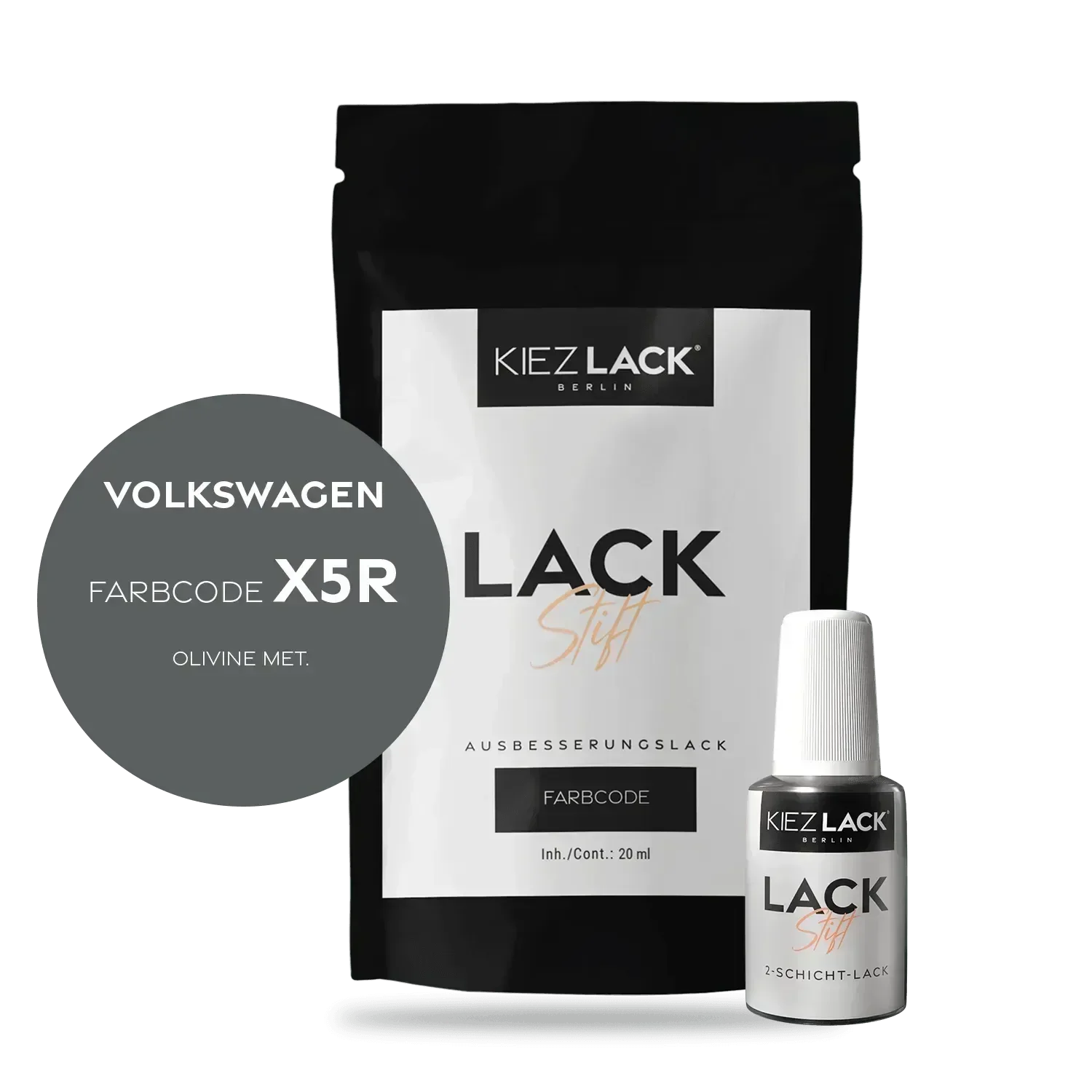 Kiezlack Lackstift Autolack Lackstift Volkswagen LX5R OLIVINE MET.