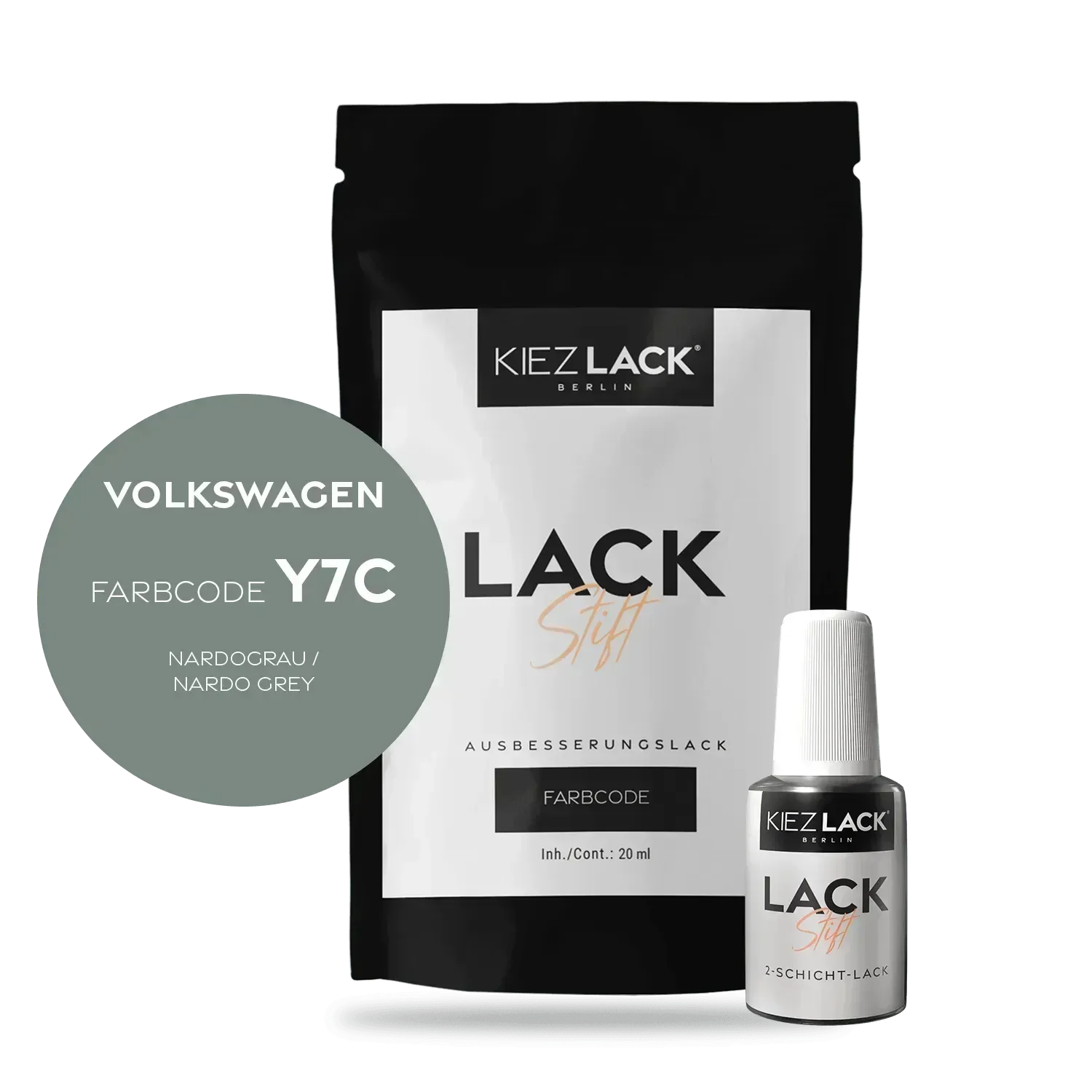 Kiezlack Lackstift Autolack Lackstift Volkswagen LY7C NARDOGRAU