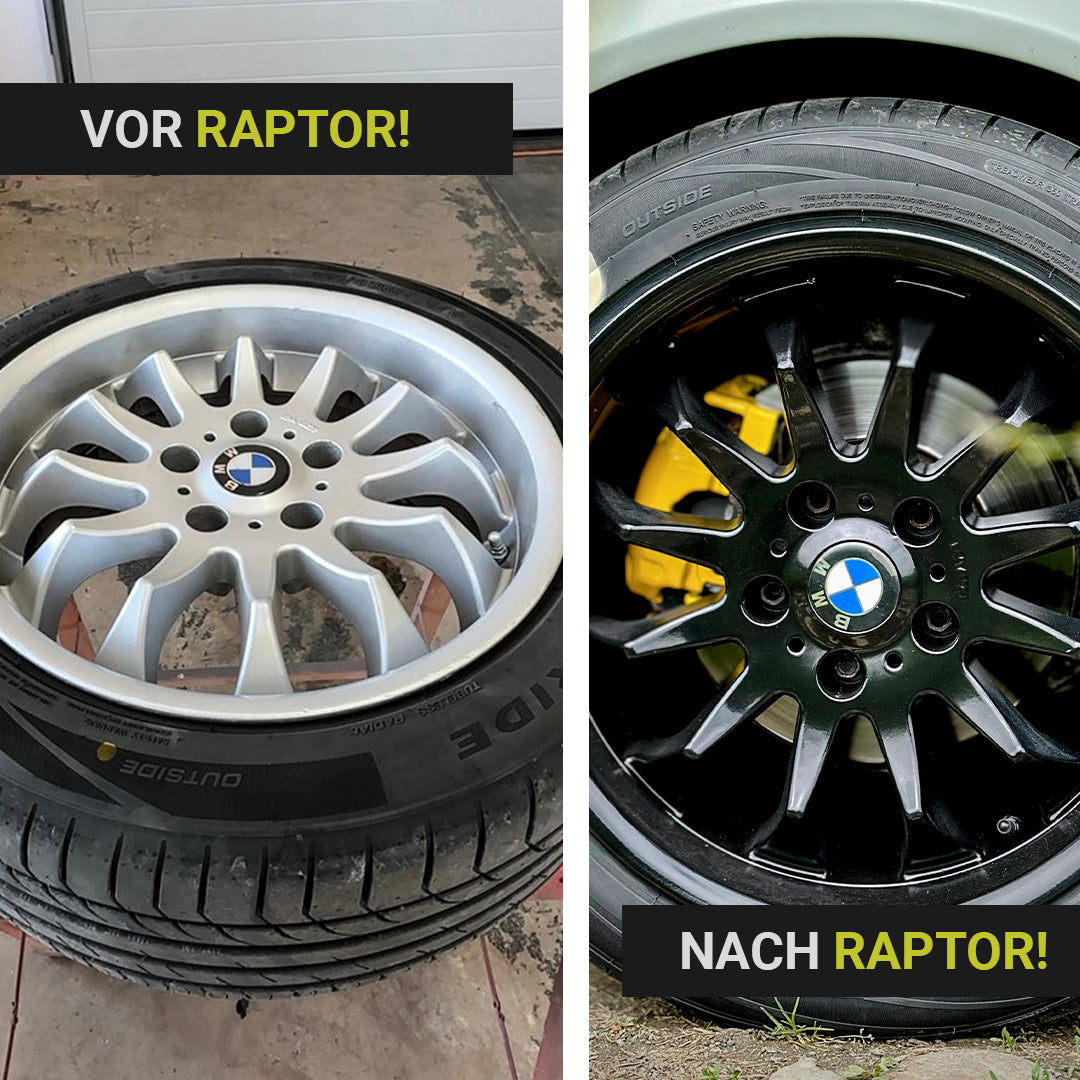 KIEZLACK Felgen-Lack Komplettset – 11-teilig inkl. RAPTOR Wheel Paint