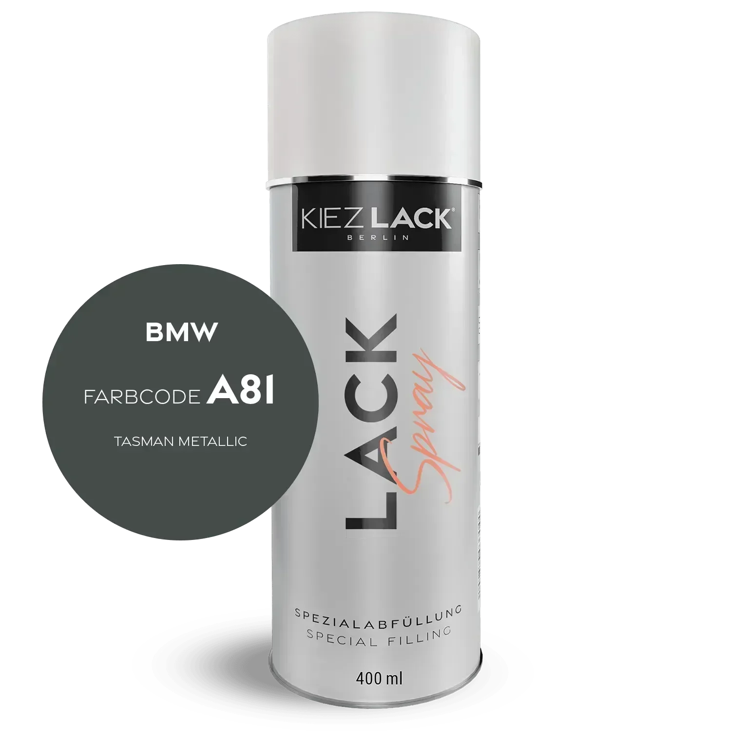 Kiezlack Lackspray Autolack Spraydose BMW A81 TASMAN Metallic Lackspray