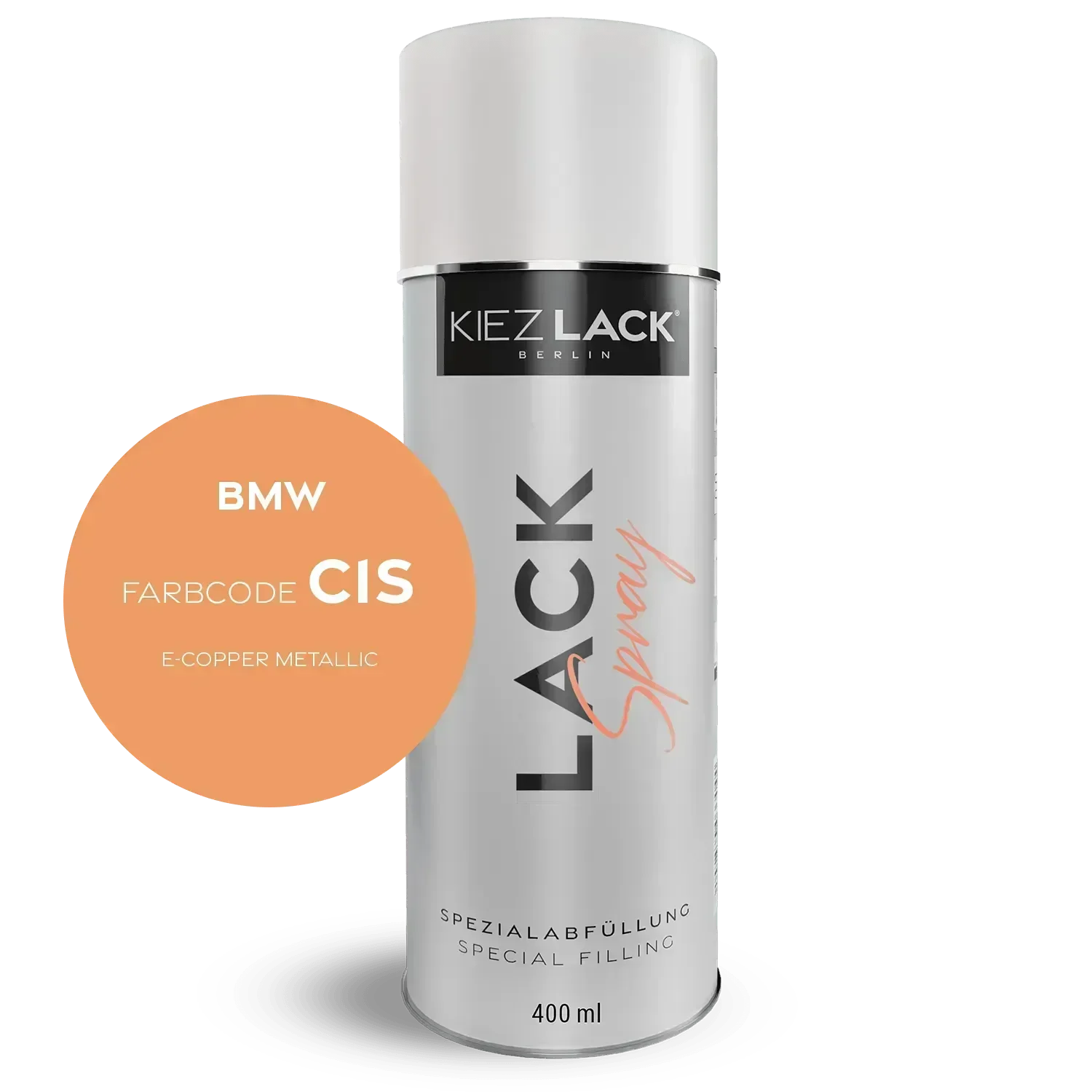 Kiezlack Lackspray Autolack Spraydose BMW C1S E-COPPER Metallic Lackspray