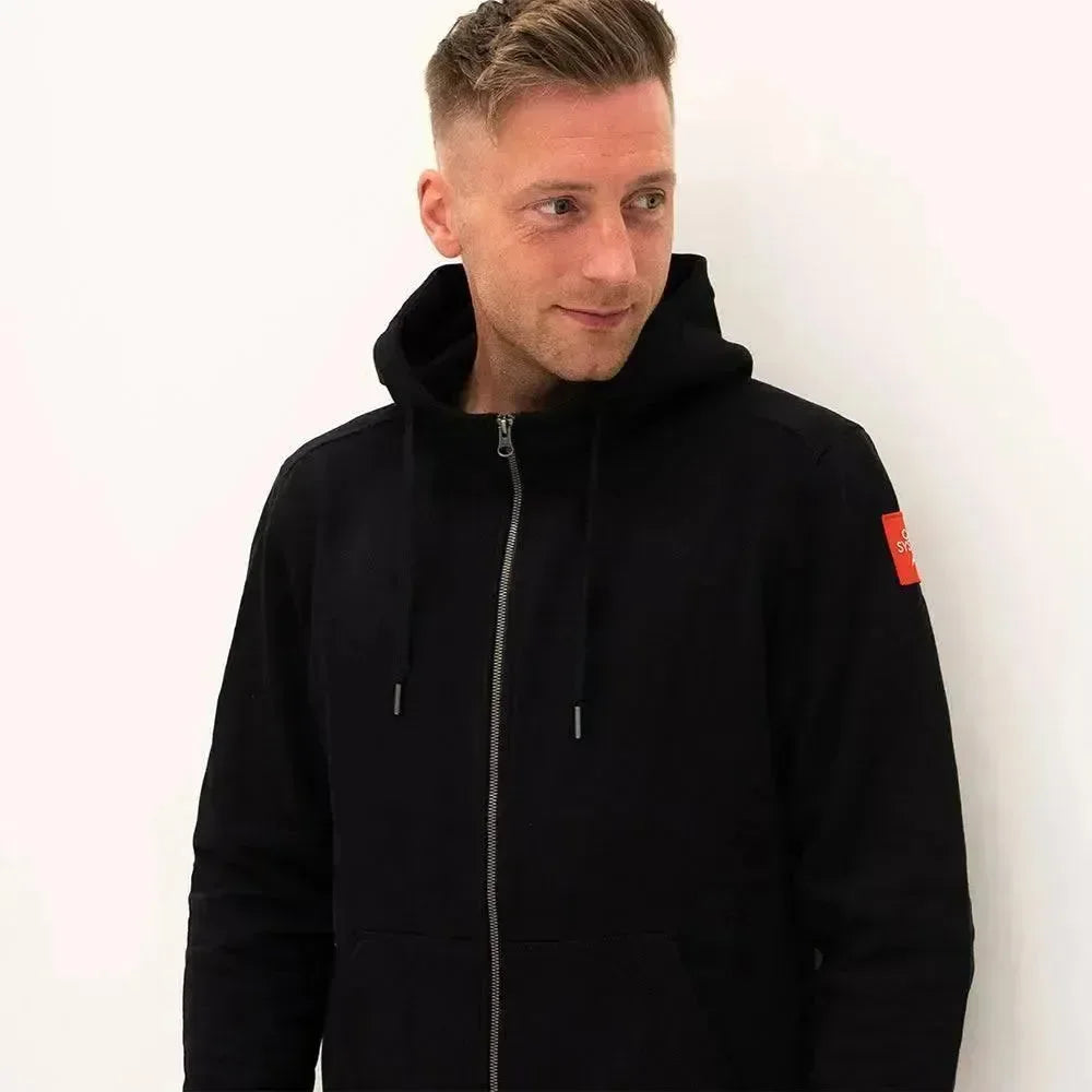 Carsystem Carsystem Zip Hoodie LOGO schwarz mit Kapuze