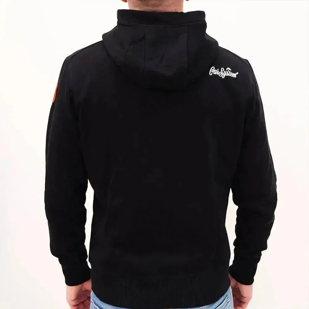 Carsystem Carsystem Zip Hoodie LOGO schwarz mit Kapuze