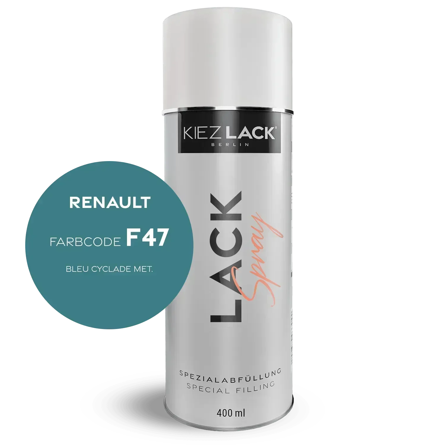 Kiezlack Autolack Spraydose Renault F47 BLEU CYCLADE MET.
