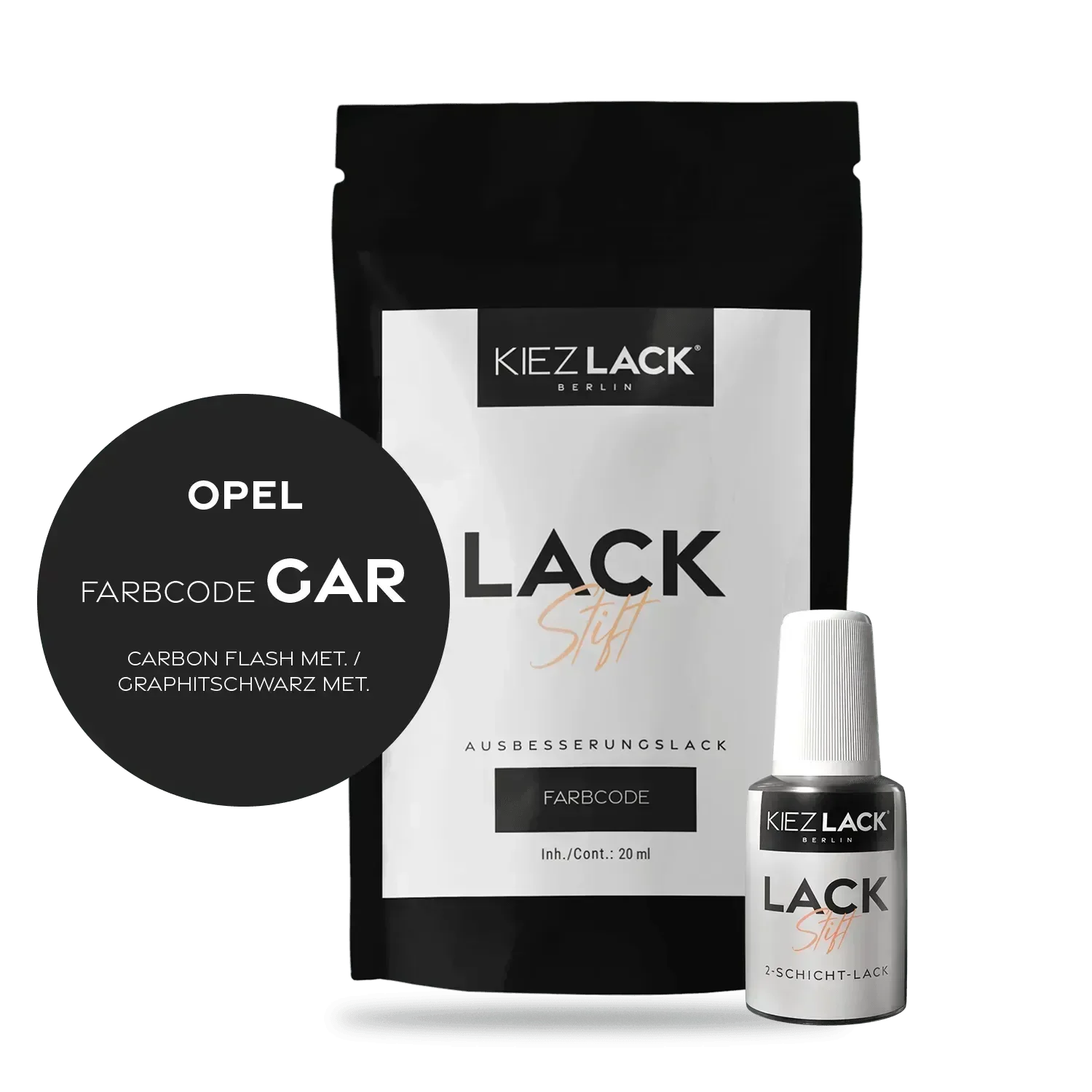 Kiezlack Lackstift Autolack Lackstift OPEL GAR CARBON FLASH MET.