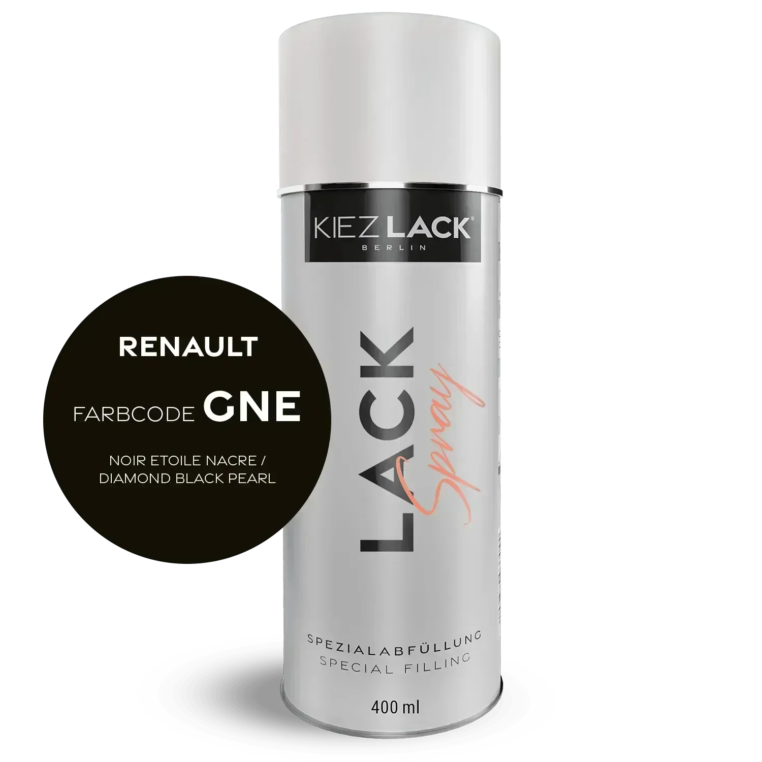 Kiezlack Autolack Spraydose Renault GNE NOIR ETOILE NACRE