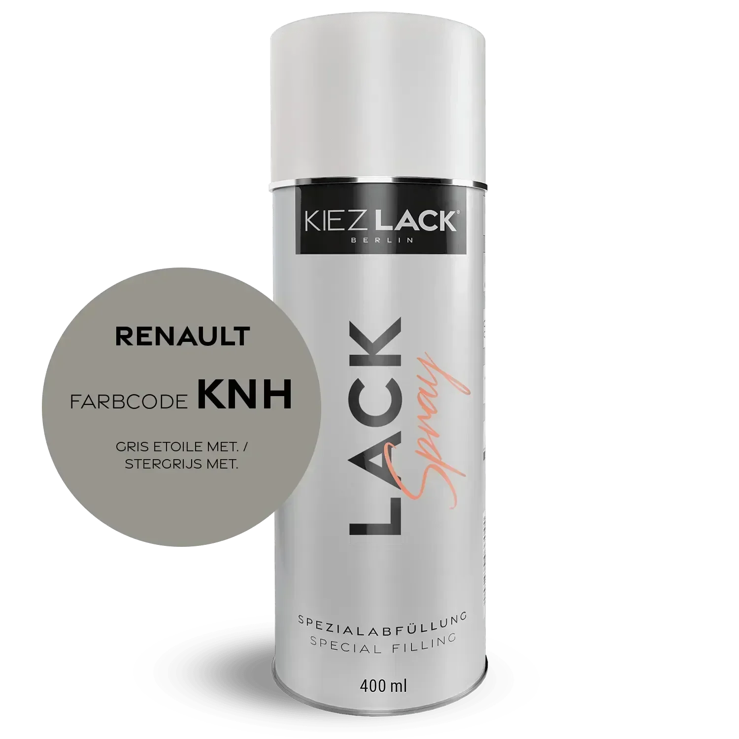 Kiezlack Autolack Spraydose Renault KNH GRIS ETOILE MET.