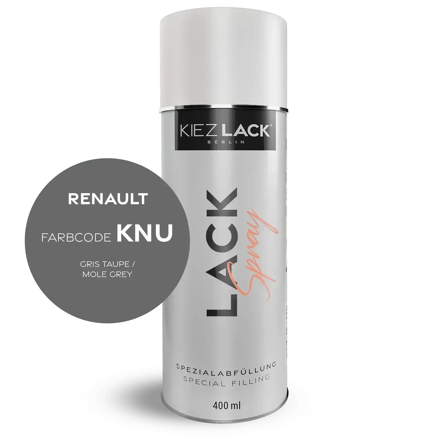 Kiezlack Autolack Spraydose Renault KNU GRIS TAUPE