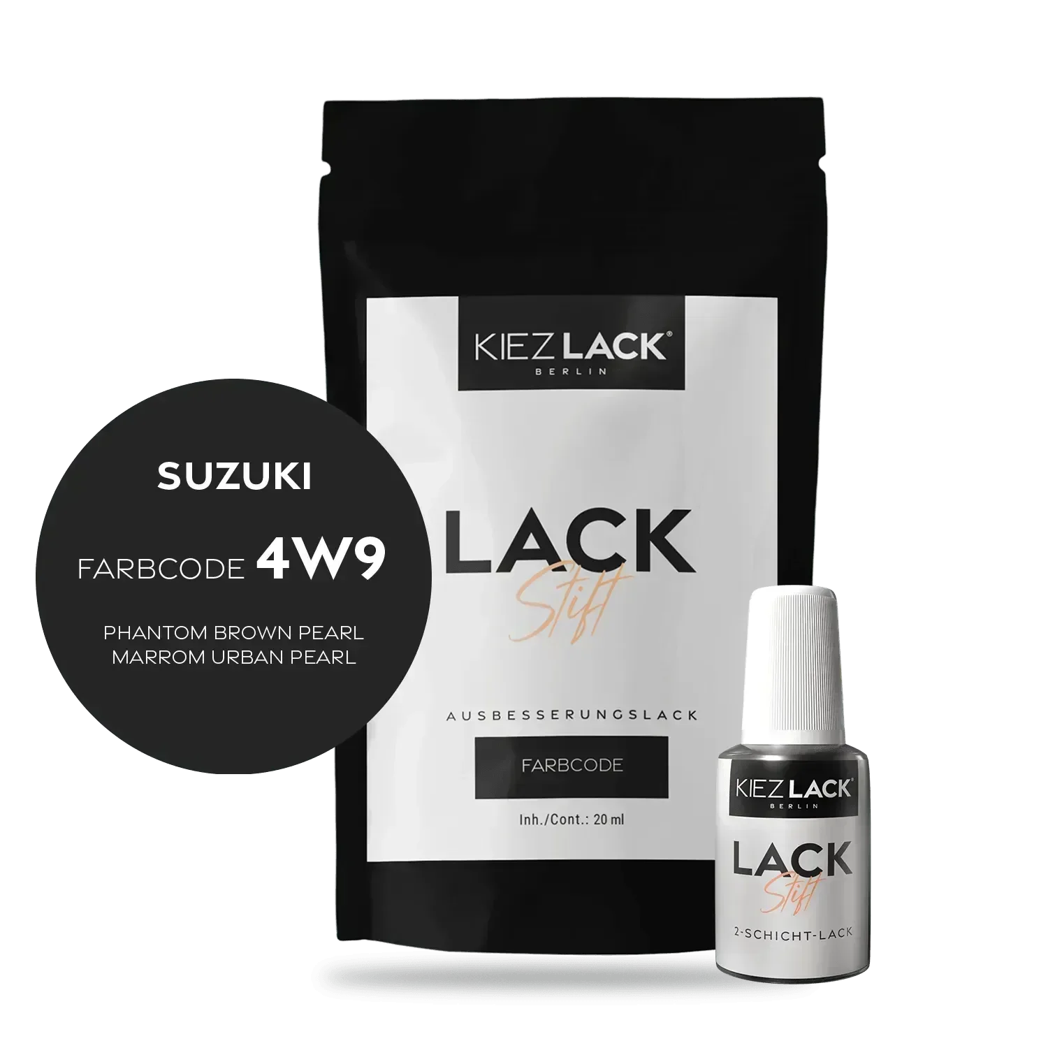 Kiezlack Lackstift Autolack Lackstift SUZUKI 4W9 PHANTOM BROWN PEARL