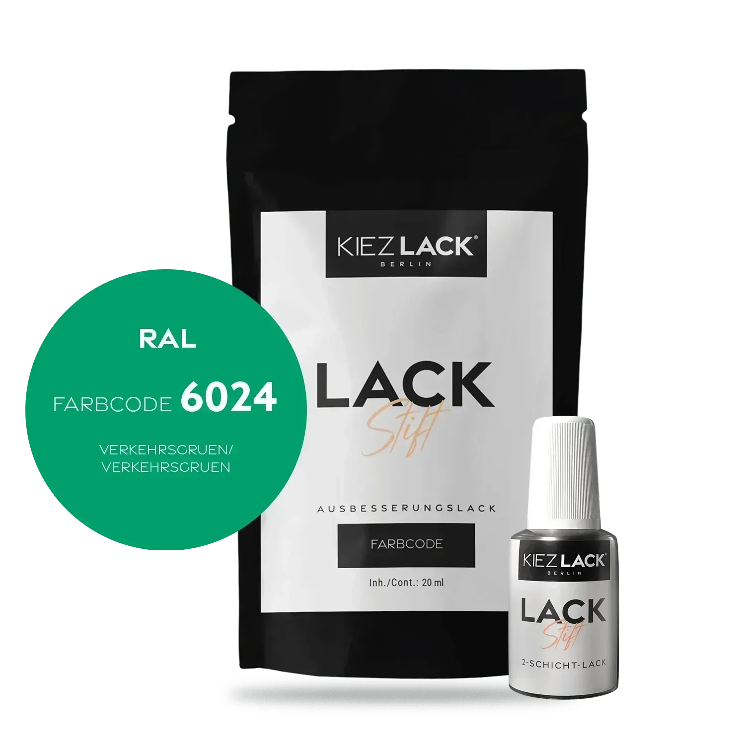 Kiezlack Lackstift Autolack Lackstift RAL 6024 VERKEHRSGRUEN