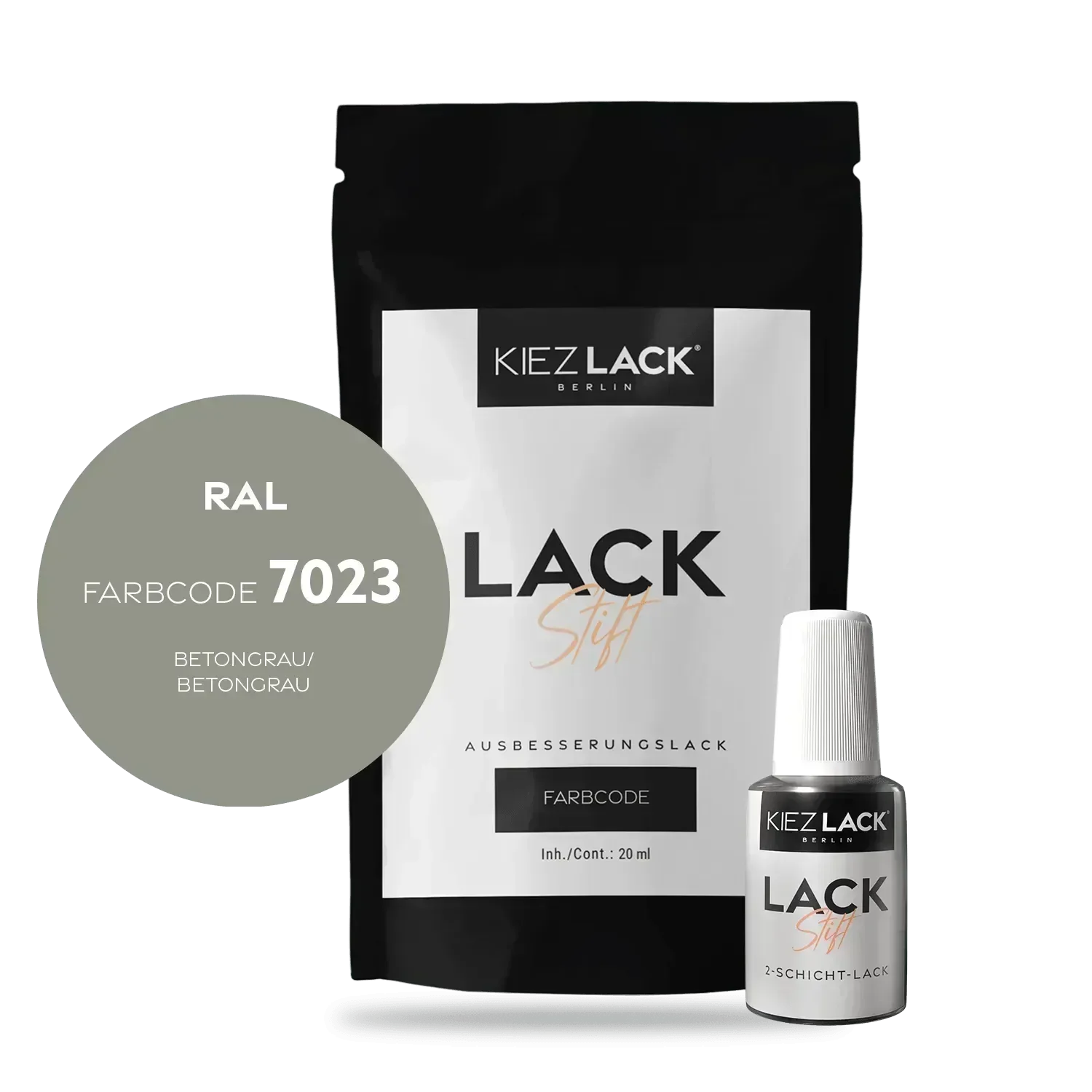 Kiezlack Lackstift Autolack Lackstift RAL 7023 BETONGRAU