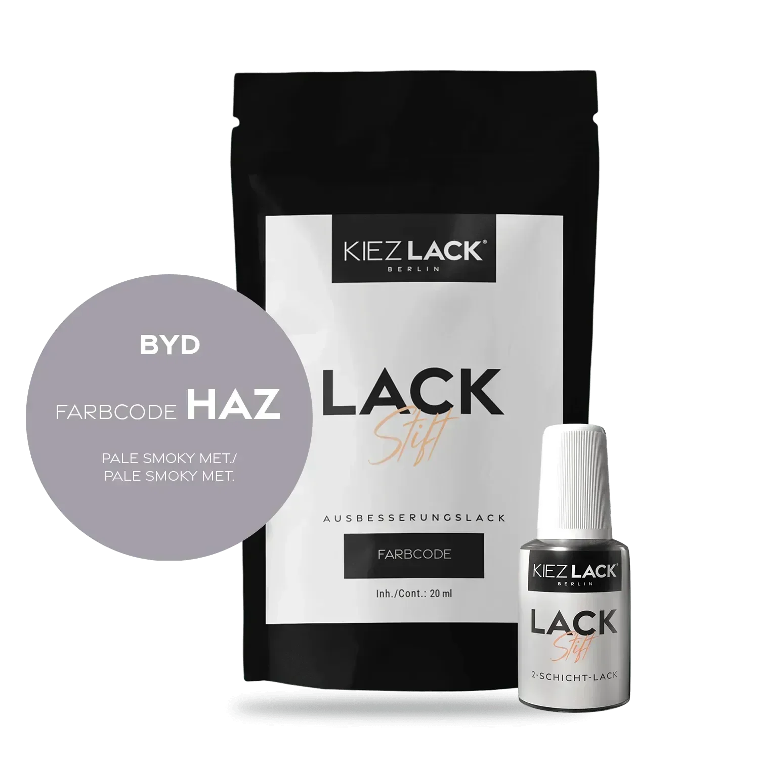 Kiezlack Lackstift Autolack Lackstift BYD HAZ PALE SMOKY MET.