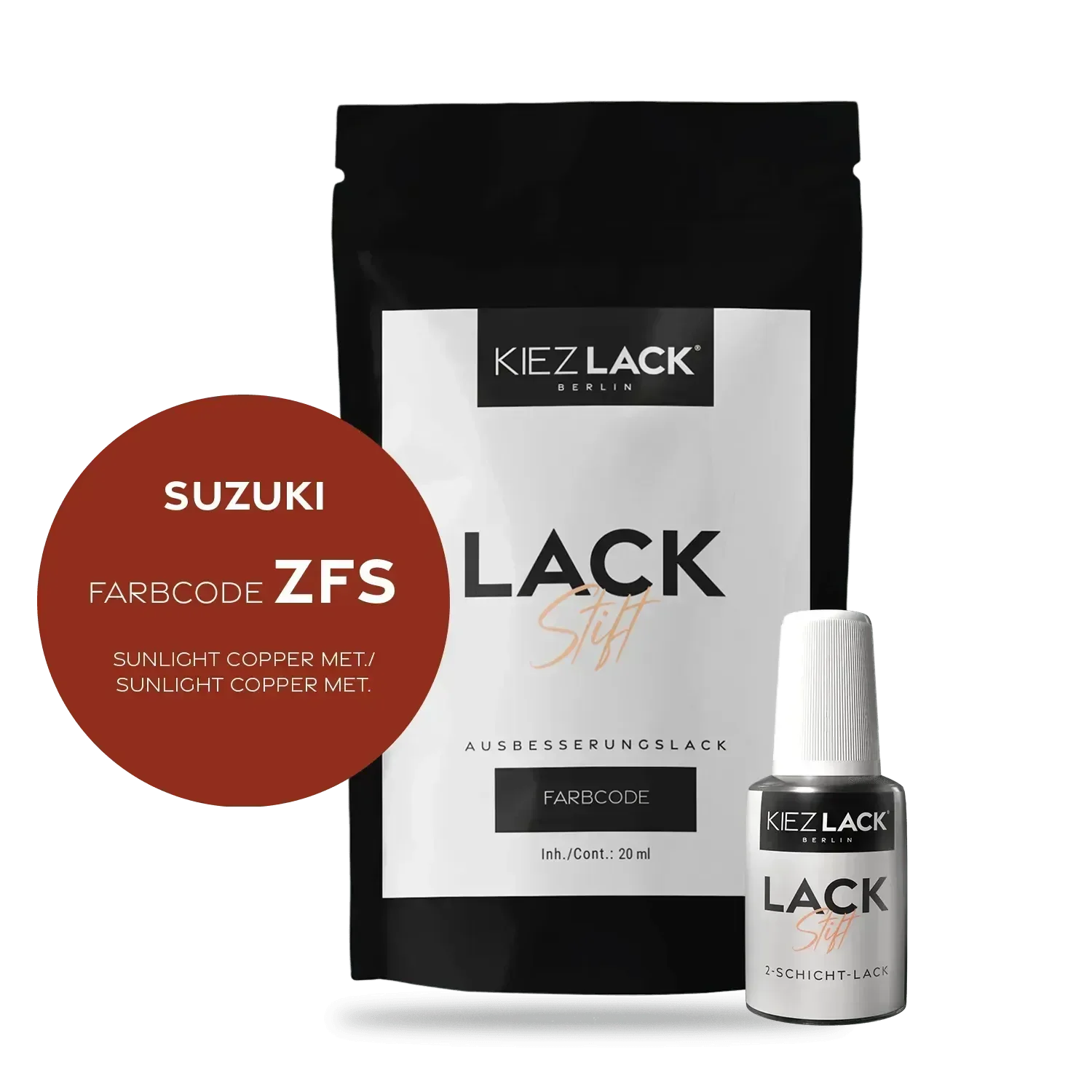 Kiezlack Lackstift Autolack Lackstift SUZUKI ZFS SUNLIGHT COPPER MET.