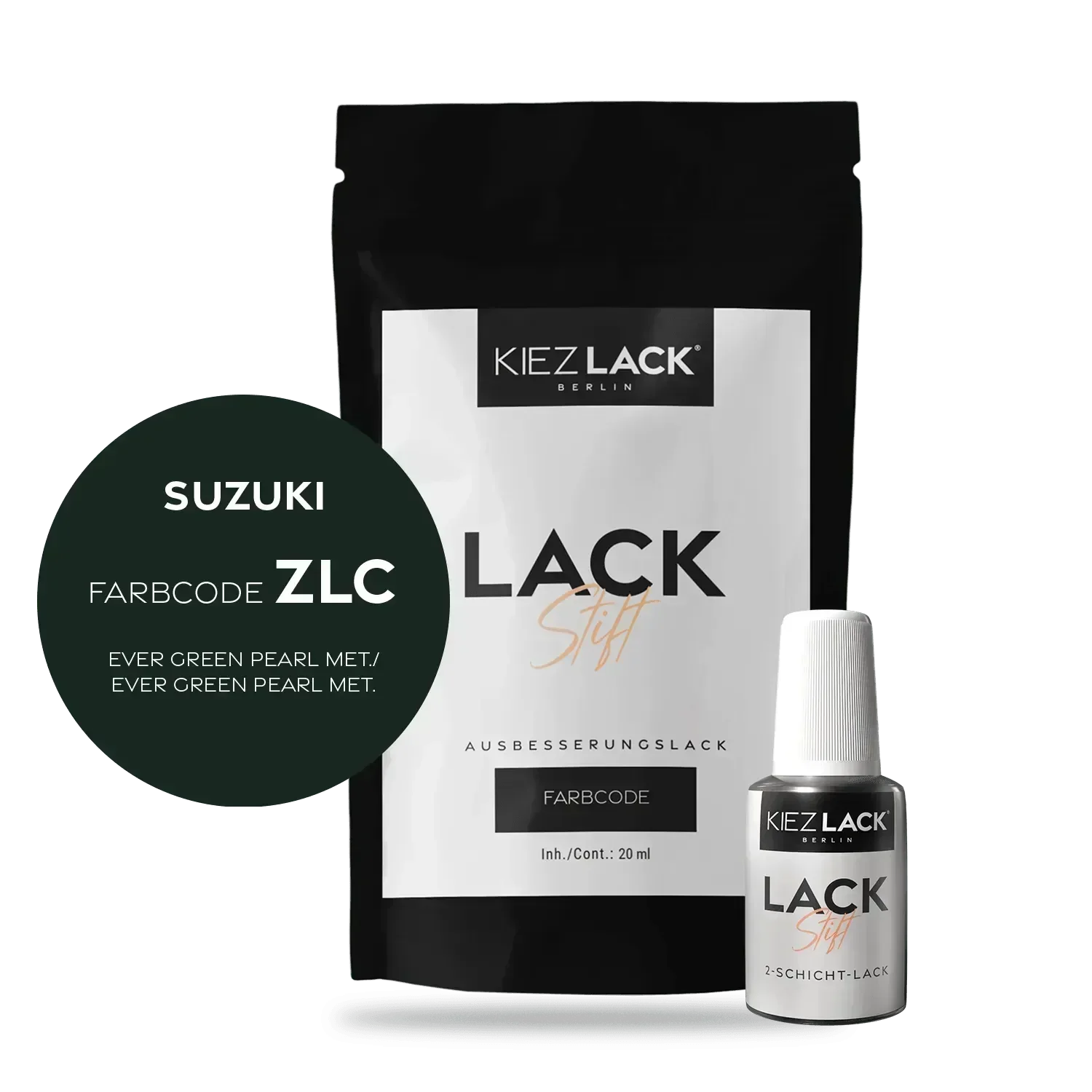 Kiezlack Lackstift Autolack Lackstift SUZUKI ZLC EVER GREEN PEARL MET.