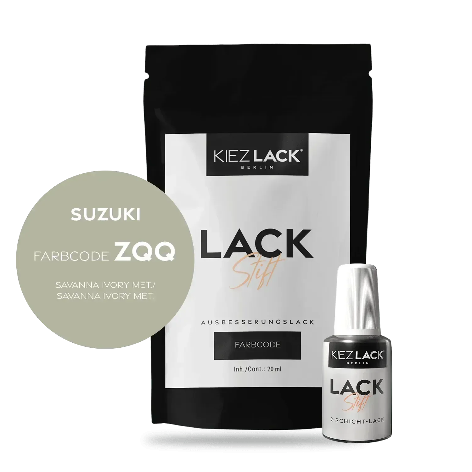 Kiezlack Lackstift Autolack Lackstift SUZUKI ZQQ SAVANNA IVORY MET.