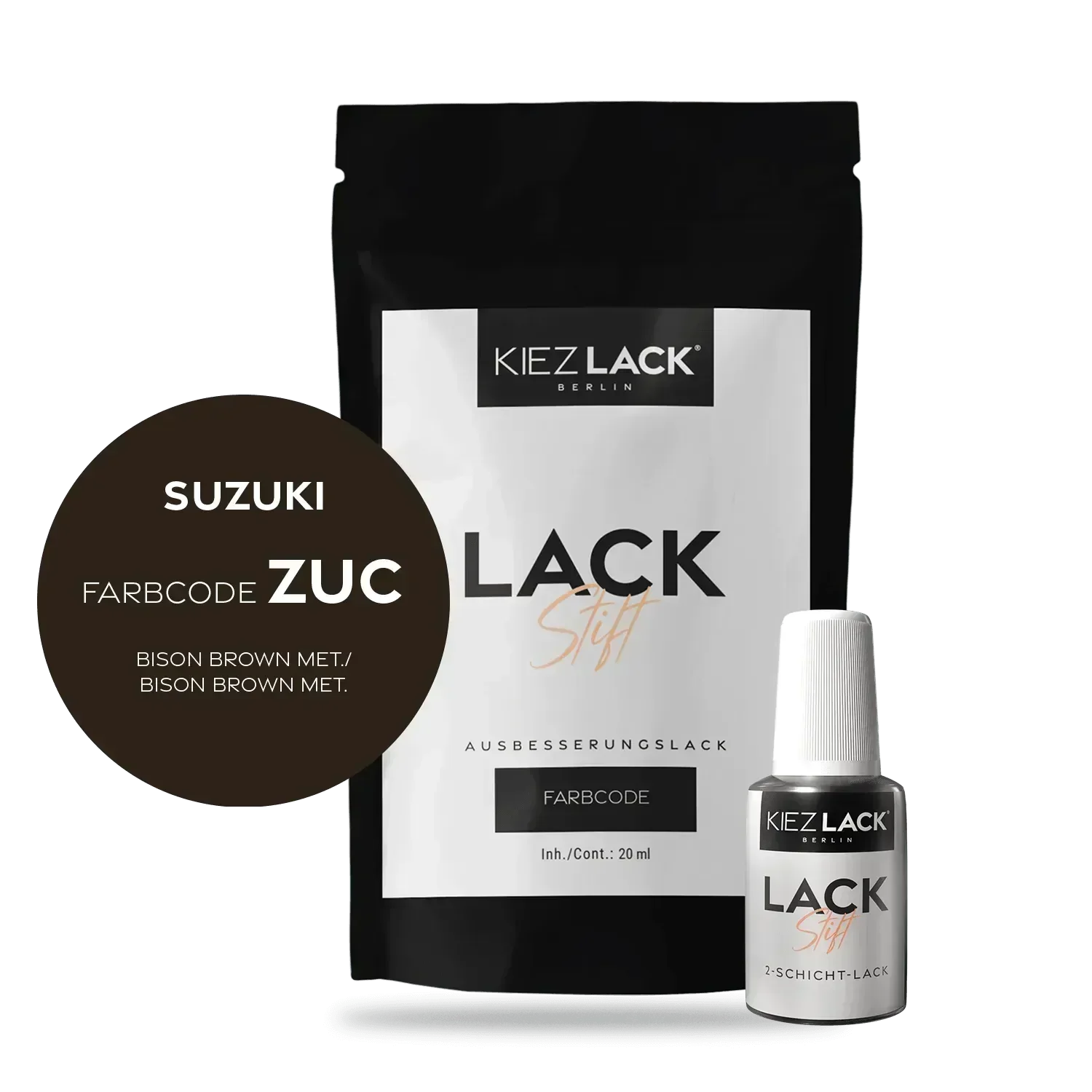 Kiezlack Lackstift Autolack Lackstift SUZUKI ZUC BISON BROWN MET.