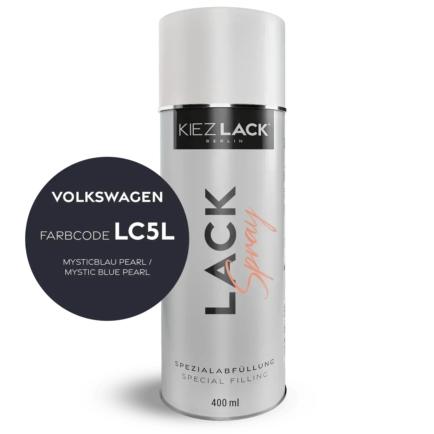 Kiezlack Lackspray Autolack Spraydose Volkswagen LC5L MYSTICBLAU PEARL