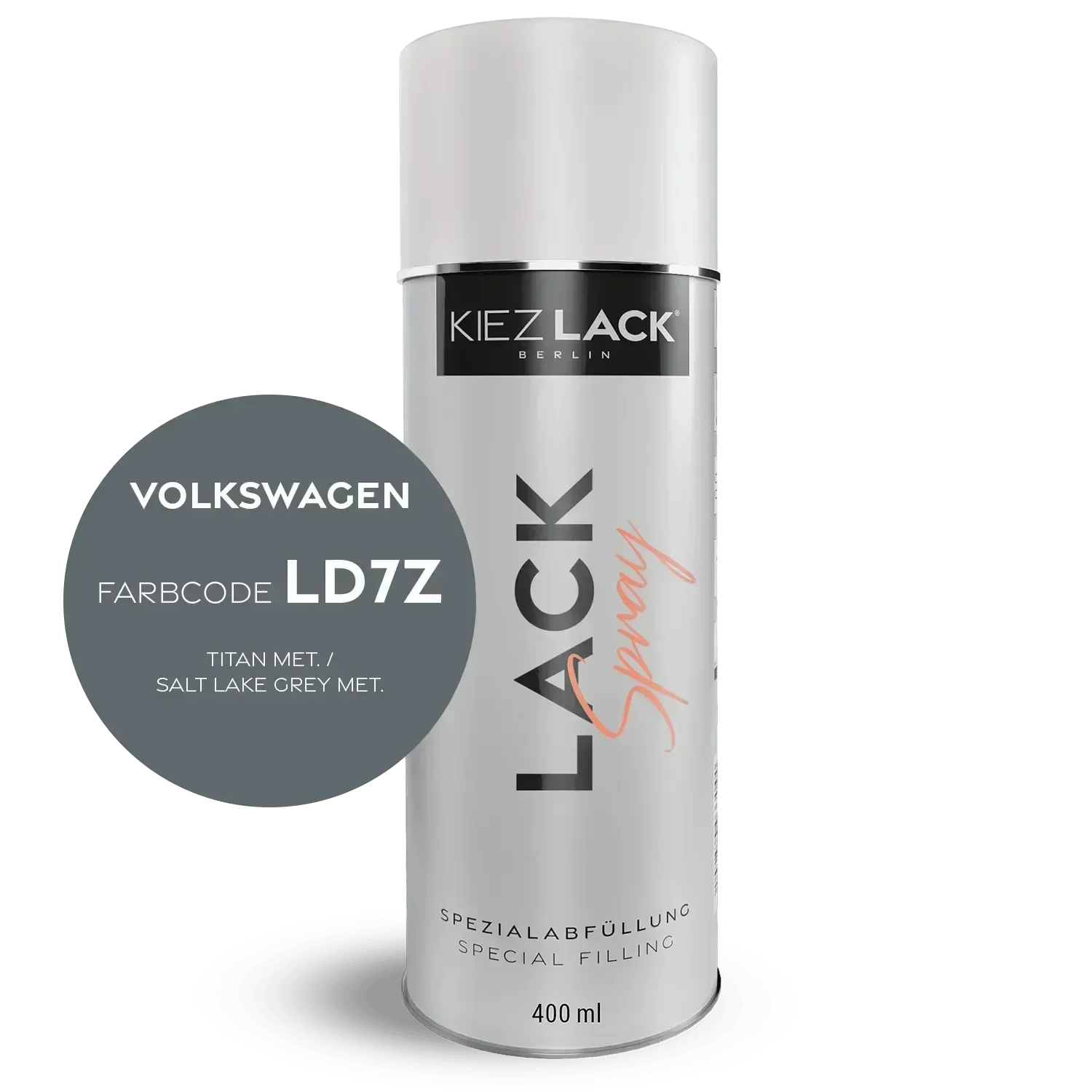 Kiezlack Lackspray Autolack Spraydose Volkswagen LD7Z TITAN MET.