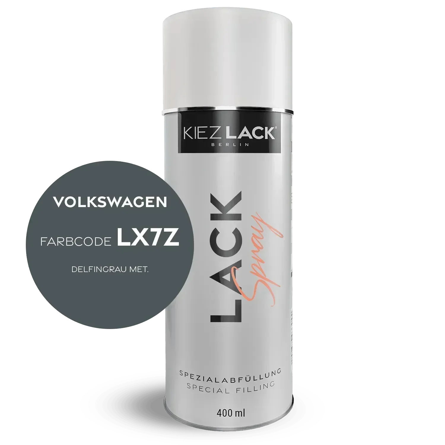 Kiezlack Lackspray Autolack Spraydose Volkswagen LX7Z DELFINGRAU MET.