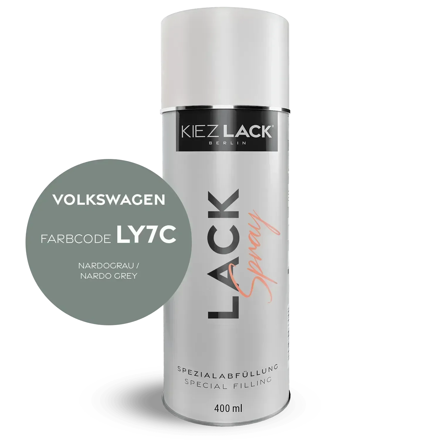 Kiezlack Lackspray Autolack Spraydose Volkswagen LY7C NARDOGRAU