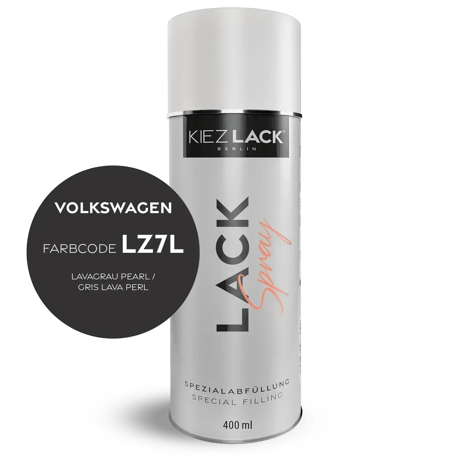 Kiezlack Lackspray Autolack Spraydose Volkswagen LZ7L LAVAGRAU PEARL