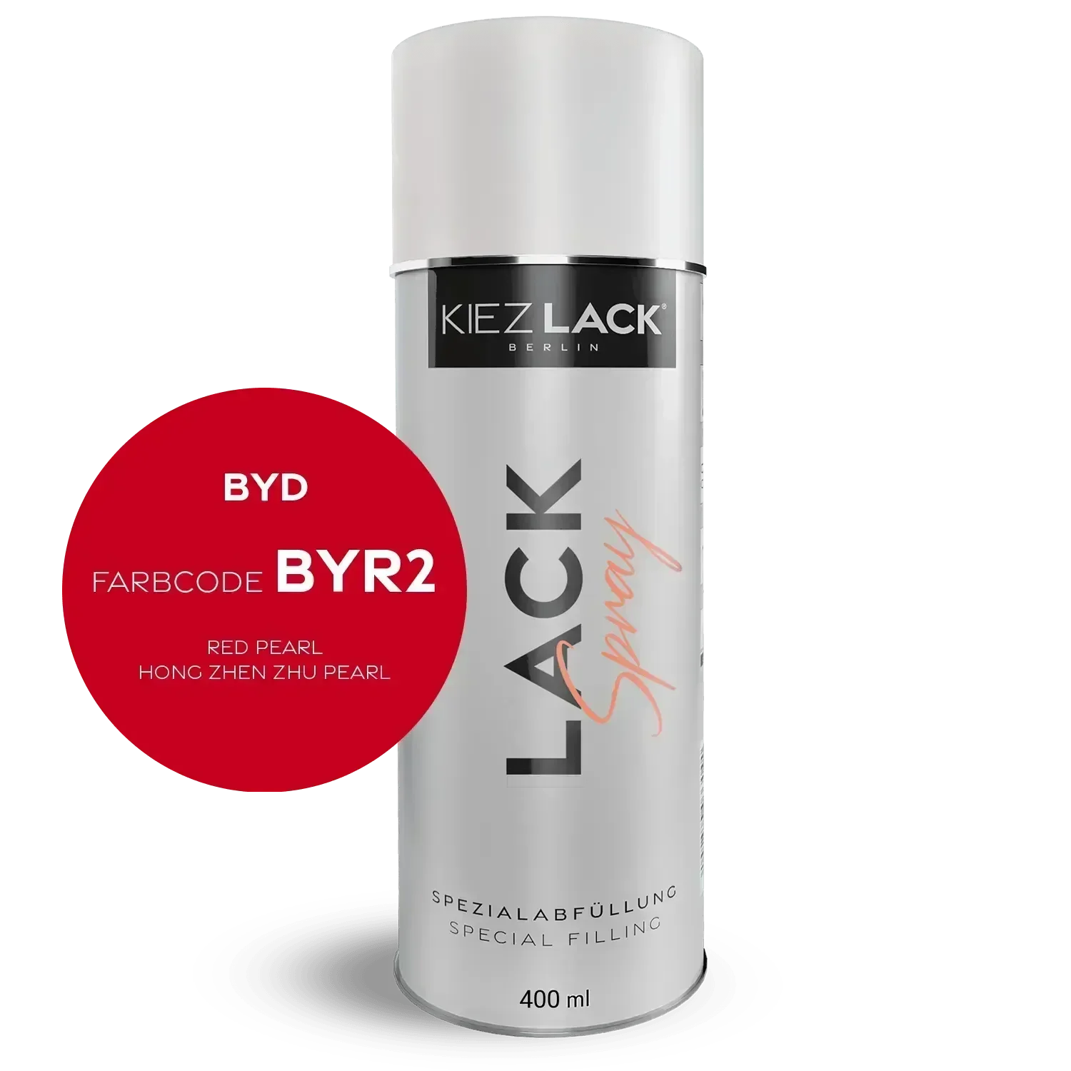 Kiezlack Lackspray Autolack Spraydose BYD BYR2 RED PEARL Lackspray